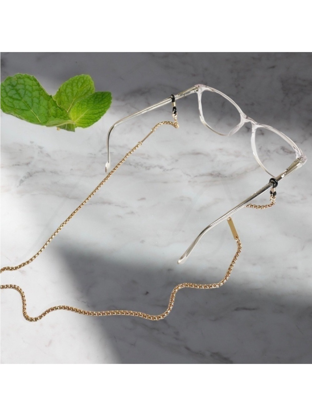 New JENNY LYNN Rose Gold Eyeglass Chain / Mask Holder